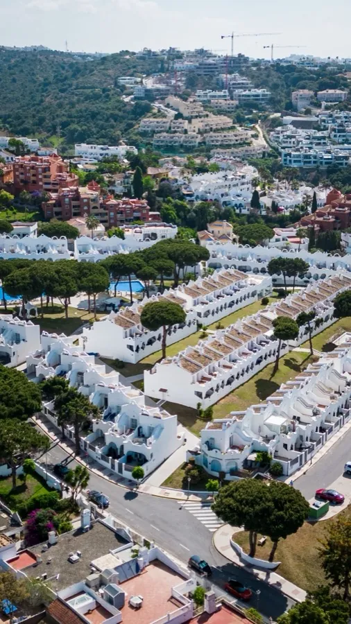 Conjunto residencial visto de cima